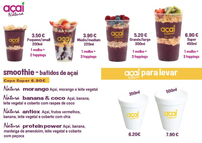 Açai Natura - Oeiras e São Julião da Barra | Zomato Portugal